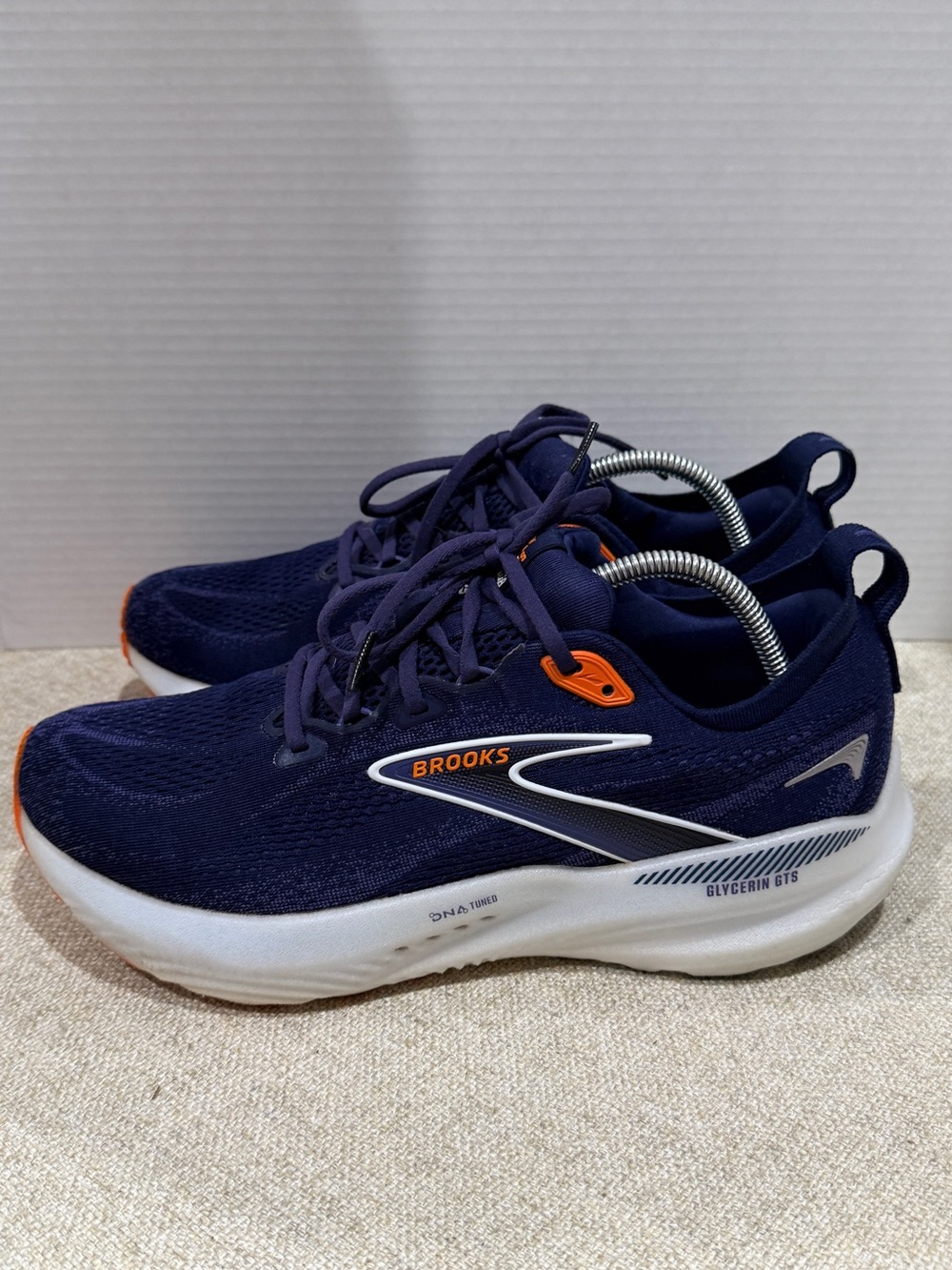 Brooks Glycerin 22 Men's Peacoat/Blue Ribbon/Orange Mesh- Size 10